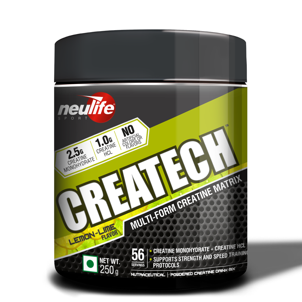 Createch| Multi-form Creatine Matrix with Creatine Mono + Creatine HCL blend
