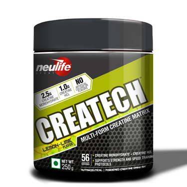 Createch| Multi-form Creatine Matrix with Creatine Mono + Creatine HCL blend