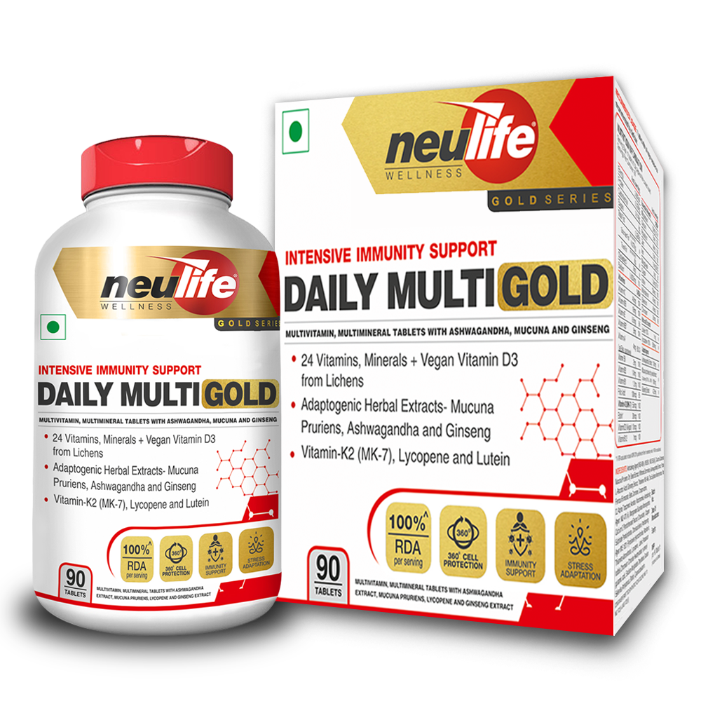 Daily-Multi Gold Advanced Multivitamin with MK-7, Adaptogens, Antioxidants & Natural Extracts