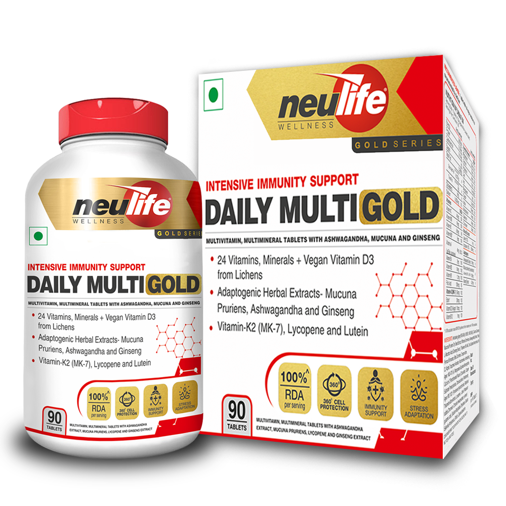 Daily Multi Gold Advanced Multivitamin Tablets for Immunity – Neulife