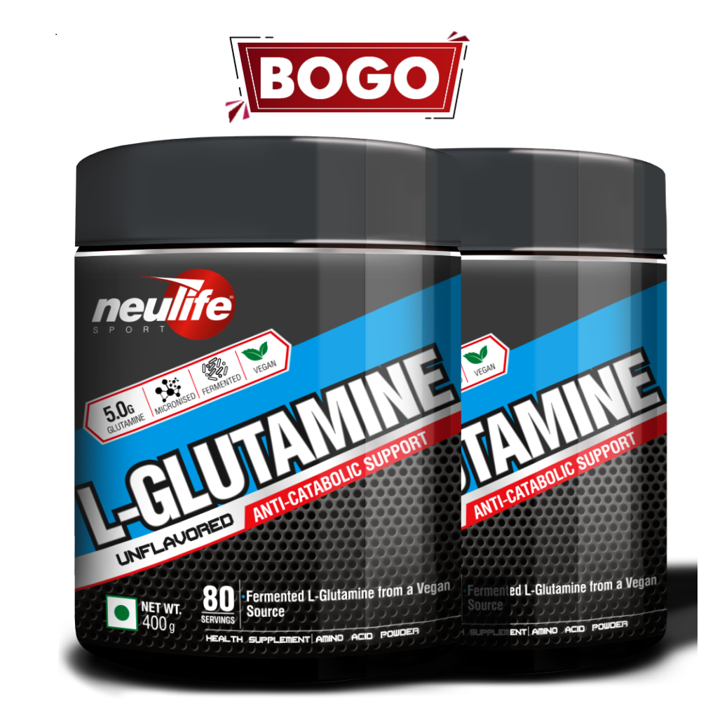 L-Glutamine Powder Vegan- Buy 1 Get 1 (400g x 2)