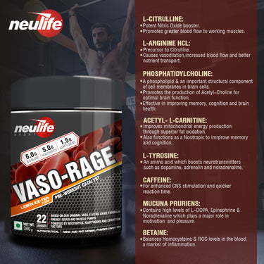 Ingredients of VASO-RAGE® Energy Amplifier 