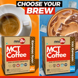 Choose MCT Coffee Hot or Cold