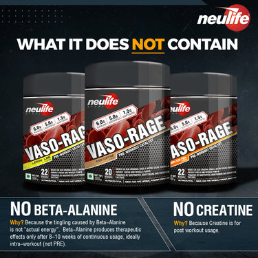 VASO-RAGE® No Creatine, No Beta-Alanine