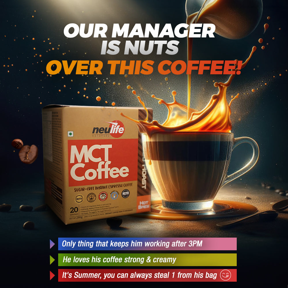 Ketofuel® Coffee Hot Brew with Patented MCTs| Espresso Roast