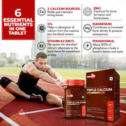 Triple-Calcium with Vitamins K2, D3 & Zinc