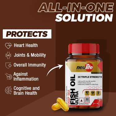 Deep Sea Fish Oil Triple Strength 550/360 EPA/DHA GoEd Certified