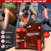 MEGACURC Patented Advanced Joint Support with Triple-Strength Fish Oil, Curcumin & Boswellia
