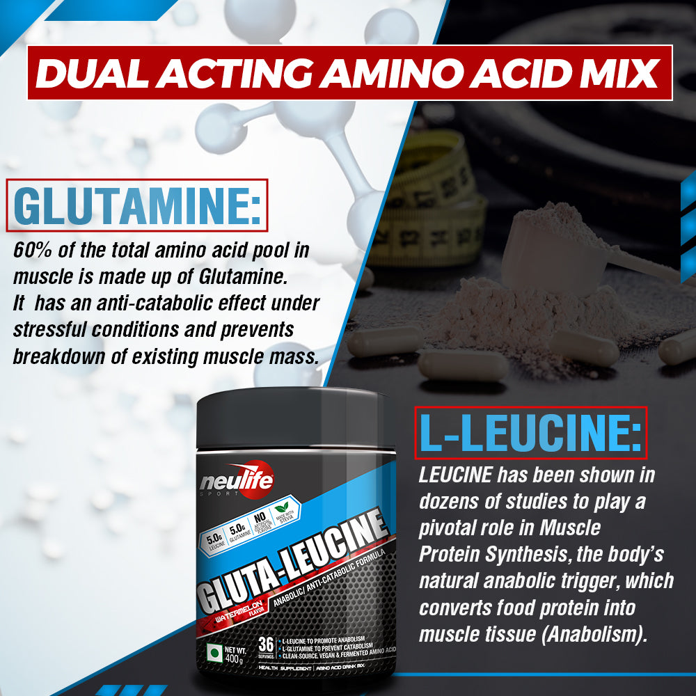 Glutamine- Leucine Dual Acting Amino Acid