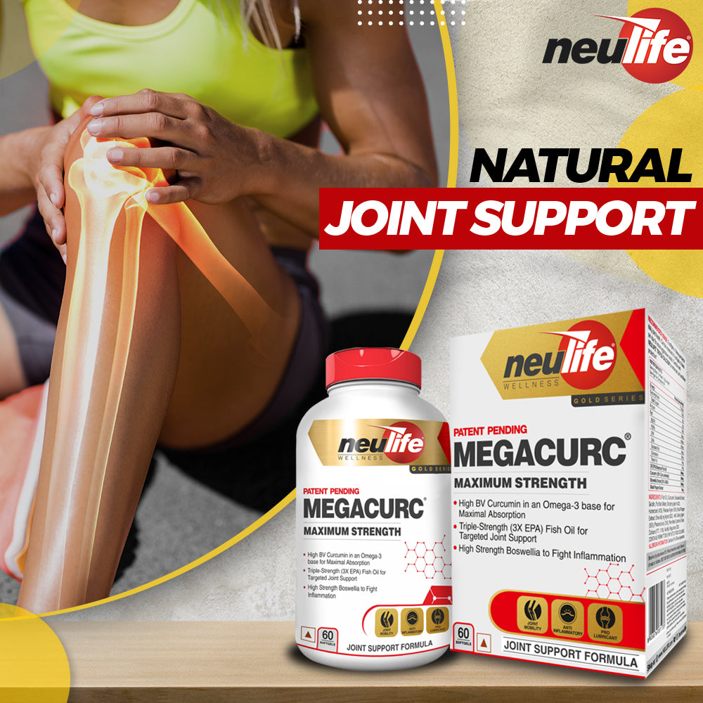 MEGACURC Advanced Joint Support with Triple-Strength Fish Oil, Curcumin & Boswellia