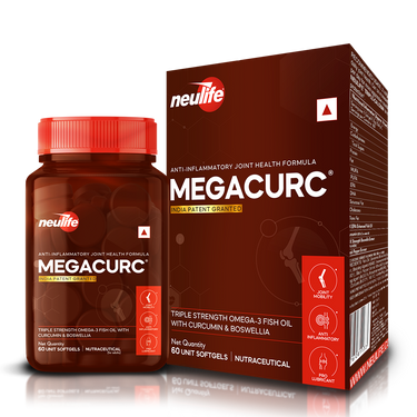 MEGACURC Patented Advanced Joint Support with Triple-Strength Fish Oil, Curcumin & Boswellia