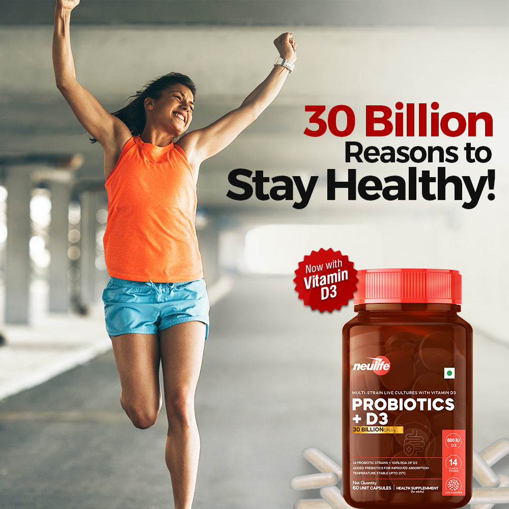 Multi Strain PRE + PROBIOTICS 30b CFU/g with Vitamin D3 (Temperature Stable)