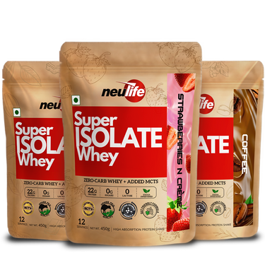 Super Isolate Whey | 3 flavor Variety Pack (Chocolate/ Strawberry/ Coffee)