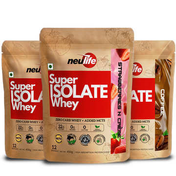 Super Isolate Whey | 3 flavor Variety Pack (Chocolate/ Strawberry/ Coffee)