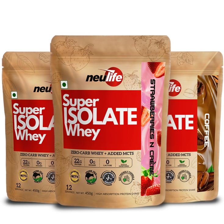Super Isolate Whey | 3 flavor Variety Pack (Chocolate/ Strawberry/ Coffee)