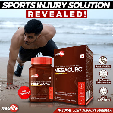 MEGACURC Patented Advanced Joint Support with Triple-Strength Fish Oil, Curcumin & Boswellia