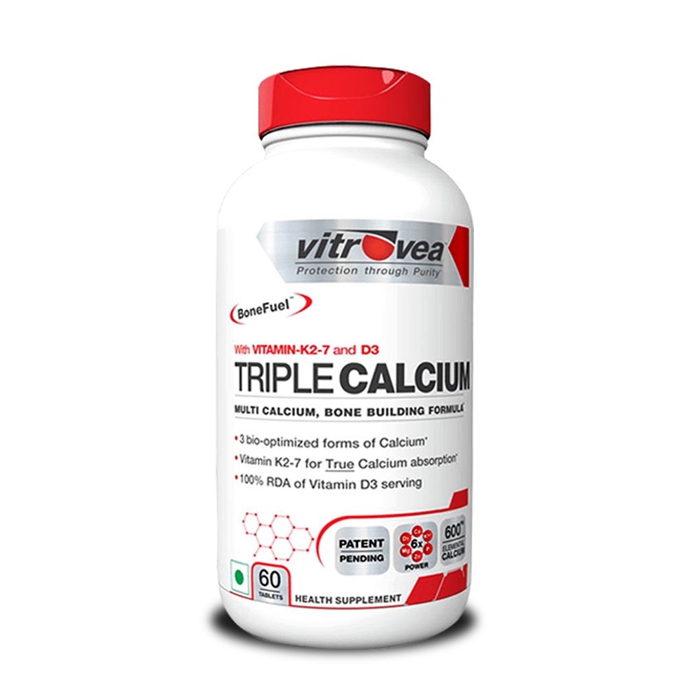 Triple-Calcium with Vitamins K2, D3 & Zinc Bone Building
