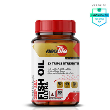 Deep Sea Fish Oil Triple Strength 550/360 EPA/DHA GoEd Certified