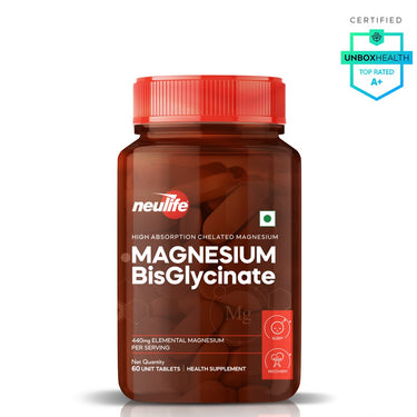 Magnesium Bisglycinate 440mg | High Absorption (60tabs)