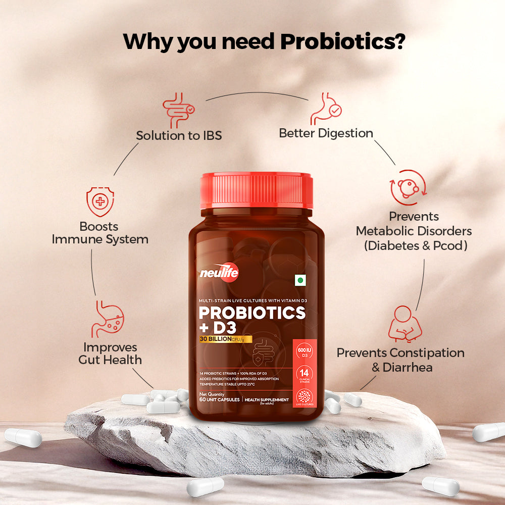Multi Strain PRE + PROBIOTICS 30b CFU/g with Vitamin D3 (Temperature Stable)