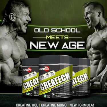Createch| Multi-form Creatine Matrix with Creatine Mono + Creatine HCL blend