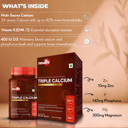 Triple-Calcium with Vitamins K2, D3 & Zinc